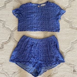 LF Two Piece, Rumor brand, Size Medium, Blue